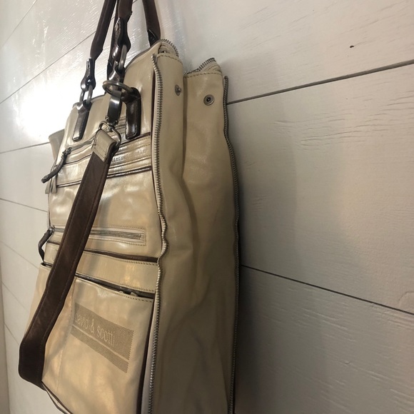 David & Scotti Leather Messenger Bag